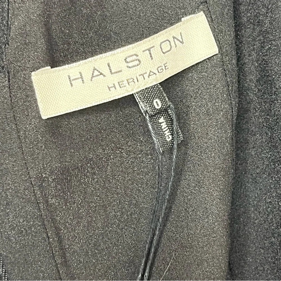Halston Heritage NWT Black Metallic Adrian Fit and Flare Mini Dress Size 0 - Picture 15 of 16